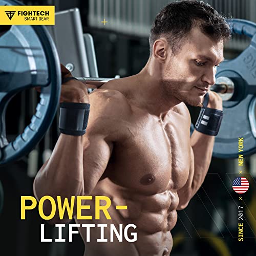 FIGHTECH Wrist Wraps for WeightLifting | 18 inch Professional Grade Lifting Wrist Wraps | Best for Powerlifting Competition, Strength Training, Bodybuilding (Black, 18 Inch) - color: Black