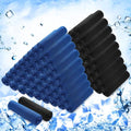 Hosuly 100 Pack Cooling Towels, 40"x12" Cooling Towels for Neck and Face Breathable Soft Chilly Sweat Rag Microfiber Sport Rags for Gym Yoga Golf Running - color: Deep Blue, Black