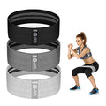 Resistance Bands, Fabric Workout Bands for Women & Men, Cloth Booty Resistance Loop Bands, Thick Squat Bands for Butt/Legs/Thigh/Hip/Glute Excersing - color: Light gray/black/dark gray