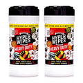 Juniper CLEAN Hyper Wipes, 2 Pack Heavy Duty Hand & Tool Cleaning Wipes, 8"x12" Multi-Surface Cleaning Wipes, Degreasing, All Purpose Cleaner, Mechanic, Work Wipes, 180 Count Canister - size: 90 Count (Pack of 2)