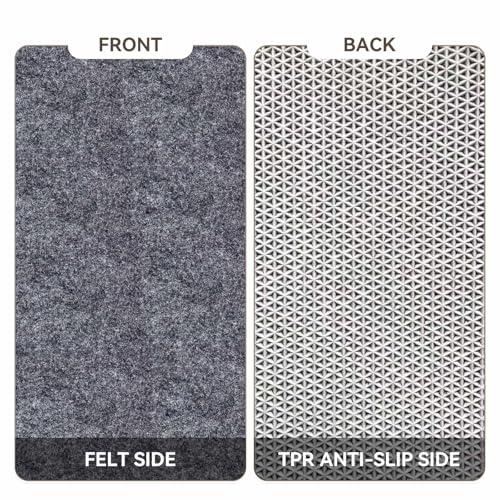 Non Slip Underlay for Interlocking Gym Mats, Prevents Foam Floor Mats from Sliding, Floor Grip Pad for Exercise Equipment Mats, Felt Anti Slip Mat with TPR Rubber Backing – 71"×94" (Fits 12 Tile) - size: 71"×94"