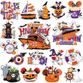 RiVolTa Halloween Cruise Door Magnetic - 16 Pcs Mouse Pumpkin Ship Cabin Decorations Magnets Stickers Funny Ghost Boo Anchor Stateroom Decals Accessories for Carnival Holiday Party Sign Garage Decor - style: Halloween