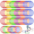 Mototo 24/30/48/96 Pack Agility Rings 15 Inch Speed Training Hopscotch Rings Plastic Circle Jumping Hoops Agility Hurdles for Athlete Exercise Soccer Football Gymnastics Games Practice Footwork - style: 96 Pack