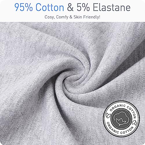 Premium Soft Cotton Transitional Baby Swaddling Sack with Arms Up & Sleeves 0-3 Months, Mitten Cuffs, 2-Way Zipper, Sleeping Sacks for Newborns - Calms Startle Reflex, Boys & Girls Sleep Bag - color: Classic Gray, size: S ( 0-3 Months, 6-14 Lbs )