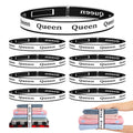 8Pcs Bed Sheet Organizer Bands Sheets Labels for Elastic Bedding Linen Closet Storage Foldable Sheet Set Organizer Sheet Keeper Band Queen - size: 8PcsQueen