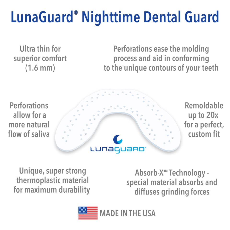 Nighttime Dental Protector – Comfortable Mouth Guard for Bruxism - Custom Fitted Protection for Teeth Grinding and Jaw Clenching Plus Storage Case
