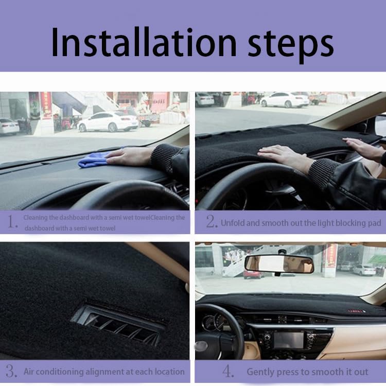 Dash Cover for Ford Focus 2012 2013 2014 2015 2016 2017 2018 Dashboard Cover Mat, Sunshade Non-Slip Center Console Sunshield Protector Mat Pad - size: FORD Focus 2012-2018