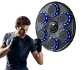Music Boxing Machine for Adults and Kids| Exercise Equipment Smart Boxing Pad with Boxing Gloves, Speaker & Bluetooth Synced LED lights with 9 Modes & Speeds, Large Size Wall for Home, Office, and Gym