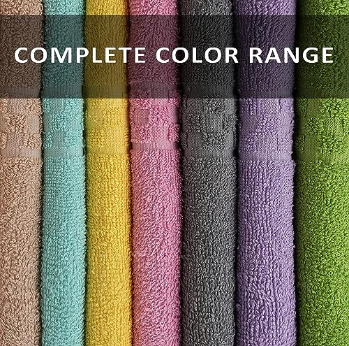 ZUPERIA 7-Pack Bath Towels - 30" x 54" - Ultra Soft 100% Cotton Large Bath Towels- Highly Absorbent for Bathroom, Pool, Gym, Spa, and Hotel Use (Colors Variety) - color: Multicolor