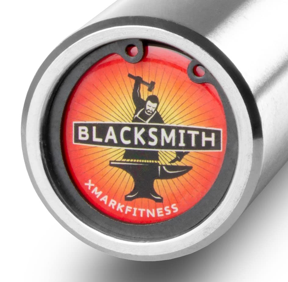 XMARK Olympic Weight Set | TEXAS STAR Weight Set Rubber-Coated Olympic Weight Set With XMARK BLACKSMITH Barbell Bar, Barbell Weight Set, Weights, Barbell - color: 02) Straight Bar