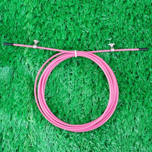 Replacement Cable Cord for Speed Jump Rope, 10FT Stainless Steel Cable Wire,Wire Replacement Jump Rope Speed Cable Accessory for Fast Speed Jump Ropes - color: P-ink