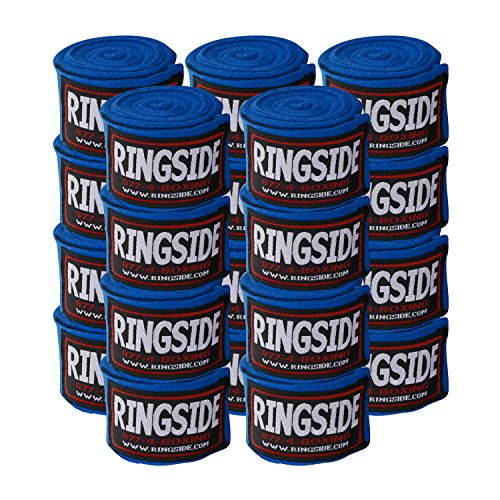 RingsideBoxing Handwraps - color: Blue, size: 10 Pairs