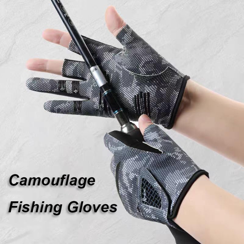 FGSS Workout Gloves for Men Women Exercise Gloves for Weight Lifting Fitness Cycling Gym Training with Grip Cushion Pads - color: Black camouflage