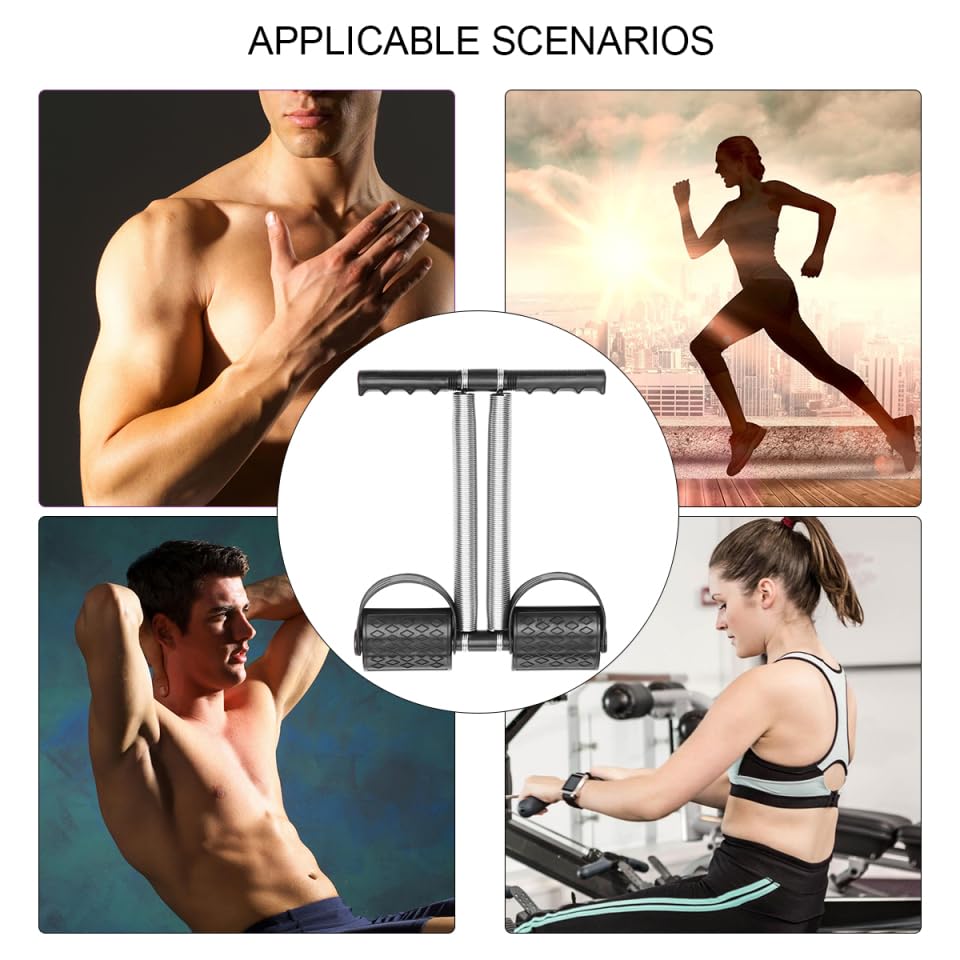GALPADA Fitness Equipment Exercise Puller Gym Pedal Leg Exerciser Leg Training Equipment Stretch Board Steel