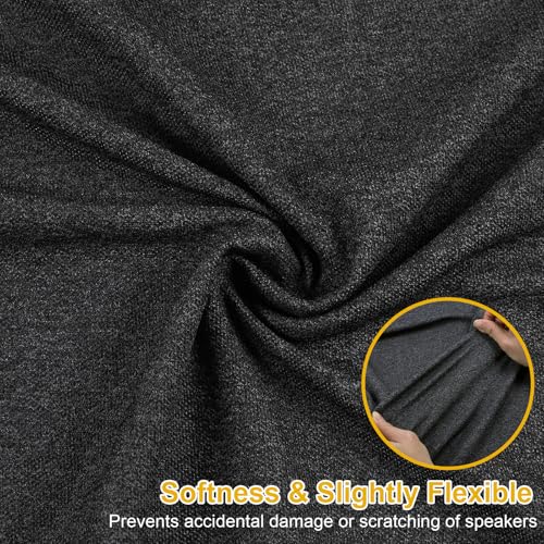 36"x54" Speaker Grill Cloth Fabric Stereo Mesh Fabric Water Resistant for Replacement Speaker Covers Protection Marine Boats Yachts Audio Party Stereo Equipment Black - color: Black, size: 36"x54"