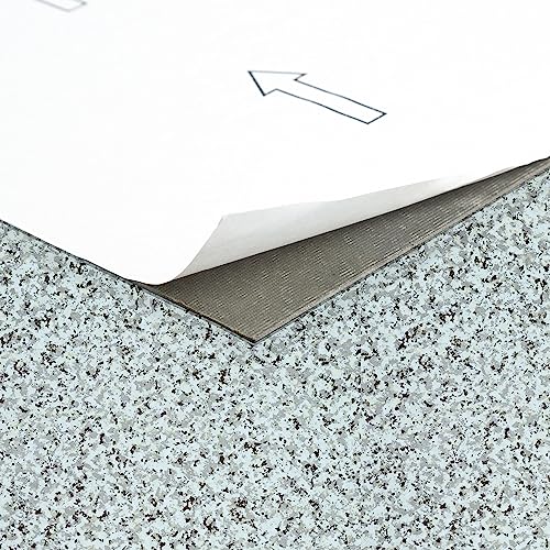 Nexus Self Adhesive 12-Inch Vinyl Floor Tiles, 20 Tiles - 12'' x 12'', Mineral Speckle - Peel & Stick, DIY Flooring for Kitchen, Dining Room, Bedrooms & Bathrooms by Achim Home Decor, Grey - color: Mineral Speckle, style: Stone Look