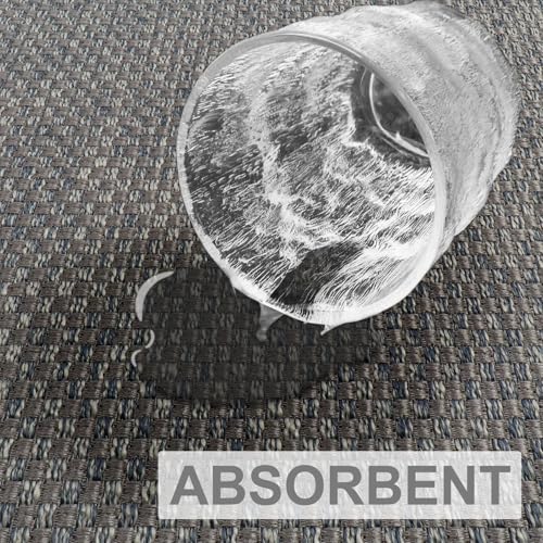 LEKEEPGO Door Mat 17"x29", Non Slip Door Mat Indoor Entrance, Rubber Backing Front Indoor Door mats Washable Absorbent Low-Profile Entryway Entry Resist Dirt Inside Door Mats, Light Grey - color: Light Grey, size: 1'5" X 2'5" (Rectangular)