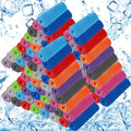 120Pcs Cooling Towels for Neck and Face 40 x 12 Inch Workout Ice Towel for Gym Sweat Microfiber Breathable Chilly Bulk Neck Wraps for Yoga Athletes Hiking Camping Travel Running Golf Outdoor Sport