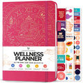 Legend Wellness Planner & Food Journal – Daily Diet & Health Journal with Weight Loss, Measurement & Exercise Trackers – Lifestyle & Nutrition Diary – Lasts 6 Months, A5 size – Hot Pink - color: Hot Pink Gold Foil, size: A5 (5.8” x 8.3”)