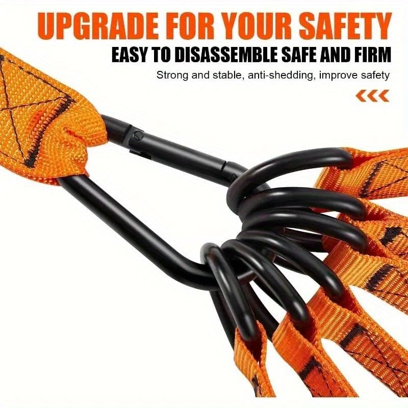 5-Piece Heavy Duty Latex Resistance Bands Set, 225lbs Total Capacity - Adjustable Home Gym Equipment with Handle, Door Anchor for Full Body Workout