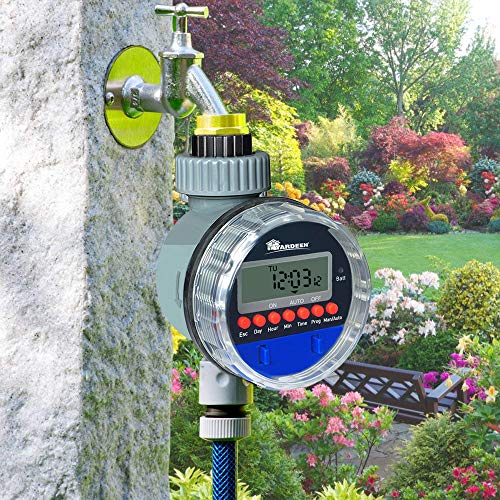 Electronic Water Timer Garden Irrigation Controller Digital Intelligence Watering System LCD Waterproof, No Water Pressure Required - style: 1 Outlet Electronic Timer