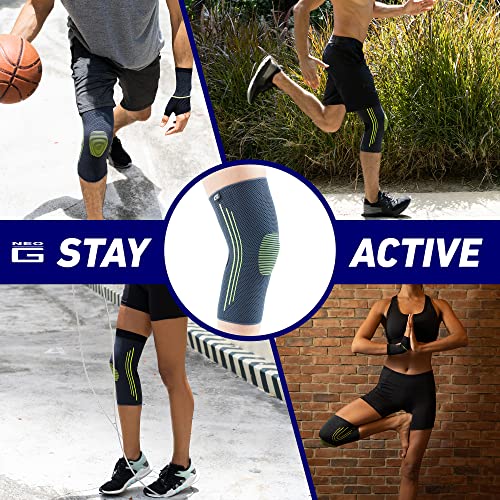 Neo-G Knee Compression Sleeve for Sports - Breathable, Lightweight, Elastic Knee Sleeve for running, Compression Knee Sleeve for knee pain, Meniscus Tear, Sprains, Strains, Injury Recovery - XL - size: X-Large: 43 – 48 CM/16.9 – 18.9 IN