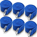 6 Pcs Yoga Strap for Stretching 8 ft Yoga Exercise Adjustable Straps Bands with Safe D Ring Buckle for Pilates, Gym Workouts, Fitness, Physical Exercise, Dance, Improve Flexibility - color: Royal Blue