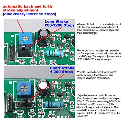 Acxico 1Pcs 2Phase/4Phase Mini Stepper Motor Driver Board Speed Controller DIY DC 5V~12V