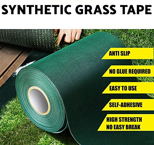 TYLife Artificial Grass Tape,12" X 98'Synthetic Turf Seam Tape for Artificial Grass,Carpet Seam Tape for Jointing Fake Lawn, Connecting Turf Pet Rug,Indoor Outdoor Grass Carpet - size: 12InX98Ft(30cmX30m)