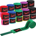 Lenwen 10 Pairs 120 Inch Boxing Hand Wraps for Gloves Elastic Mexican Style Boxing Inner Gloves Muay Thai MMA Wrist Wraps for Men Women Youth Kickboxing Boxer Beginner Training - color: Multicolor