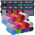 MENOLY 20 Pack Cooling Towels, 40"x12" Cooling Towels for Neck and Face with Breathable Carrying Bags,Soft Microfiber Instant Cooling Rags, Gym Workout Sweat Towel for Sports, Yoga, Camping, Running - size: 20 Pack