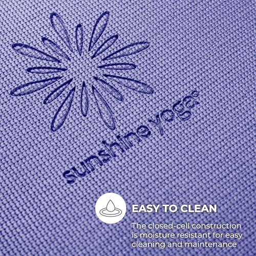 Voyage 5mm Studio Yoga Mats, 6 Pack, 72x24in - color: Peri Purple