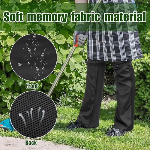 Tlswshsy 2Pcs Lawn Care Leg Gaiters, Breathable Leg Guard for Trimming, Adjustable Garden Trimming Leg Chaps for Men and Women Landscaping Farm Working Outdoor Hunting Hiking