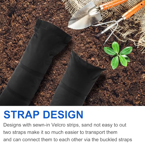 Umbrella Base Weight Sandbags, Outdoor Fillable Straight Sand Bags, Weatherproof Patio Furniture Weight for 49 LB (Without Sand)-2PC