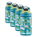 Contigo Kids Straw Water Bottle with AUTOSPOUT Lid 14oz. Dinos (Pack of 4) - color: Dinos, size: 14 oz (Pack of 4)