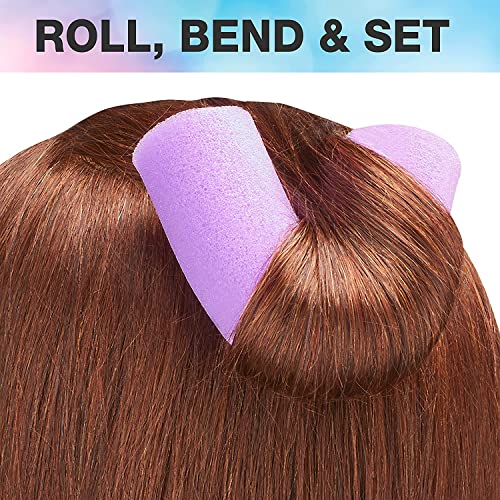 Conair Foam Hair Rollers -Heatless curls - Foam Rollers - Hair Rollers - Loose Hair Curlers in Assorted Sizes - 8 Count w/storage case - color: Assorted Colors