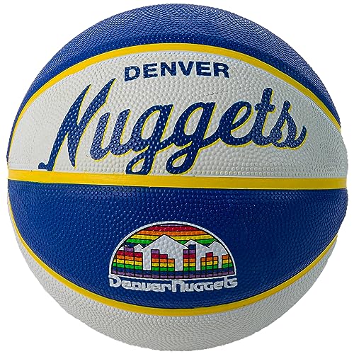 WILSON NBA Team Retro Mini Basketballs - Mini Size - 3" - color: Denver Nuggets, size: Mini