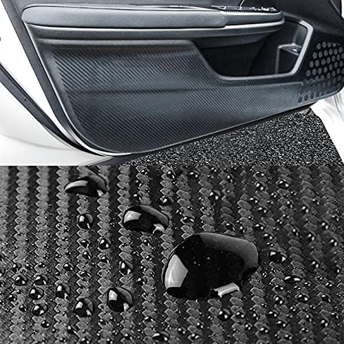 x xotic tech Door Anti Kick Pad Stickers Carbon Fiber Pattern Protector Guard Compatible with Honda Civic 10th Gen (Vinyl)