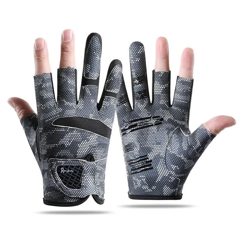 FGSS Workout Gloves for Men Women Exercise Gloves for Weight Lifting Fitness Cycling Gym Training with Grip Cushion Pads - color: Black camouflage