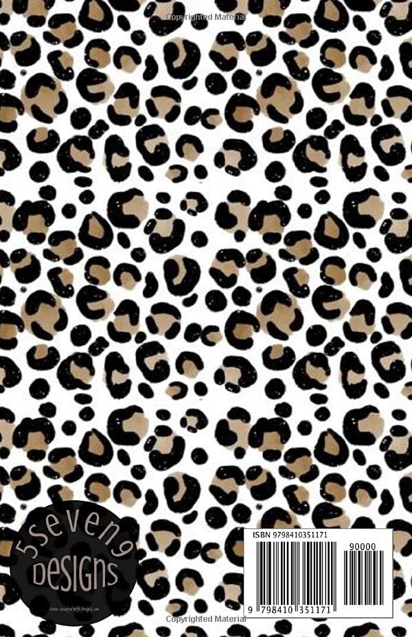 One Year Workout Journal: Leopard Print/5.5x8.5/370 pages