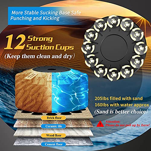 Punching Bag for Adults, Boxing Bag with Stand 70''-205lbs Freestanding Punching Bag for Adults - Kickboxing Bag for Home Gym Office - color: Punching bag with gloves