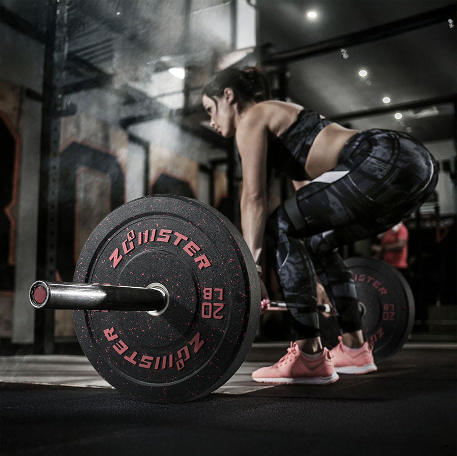 2-inch Bumper Weight Plate Olympic Plate Hi-Temp Bumper Weight Plate with Steel Insert Strength Training Weight Lifting Plate-ODOR-FREE | NOISE-REDUCING | ABSORB IMPACT - size: 160LB Bumper Weight Plate Set
