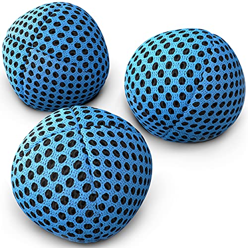 speevers Professional Juggling Balls Set: Soft, Durable, and Non-Slip for Beginners & Pros - Indoor & Outdoor Fun, Skill Development & Stress Relief - 3 Pack with Carry Bag (Blue 4.2 oz) - color: Blue, size: 4.2 oz