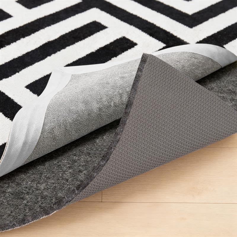 GORILLA GRIP Felt with Rubber Stay in Place Slip Resistant Rug Pad, 1/8 inch Thick, 5x7 FT Protective Padding Under Area Rugs, Cushioned Gripper Pads, Carpet Runners, Hardwood Floors Protection - size: 5' x 7' (Rectangular), style: 1/8" Thickness