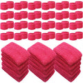 Lounsweer Wrist Sweatbands Bulk for Kids Adult Teams Sweat Bands Sports Wristband Athletic Neon Sweatbands for Football Basketball Tennis Running Gym Party Gifts - color: Rose Red