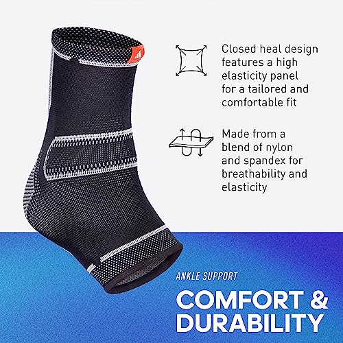 Adidas Knitted Support Sleeve, Ergonomic Compression Sleeve - size: X-Large, style: Ankle Support