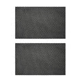 Pilates Reformer Mat, Workout Mat, Black Yoga Mat, Workout Mats for Home Gym, 2-Pack Non-Slip & Hand Grip Floor Fitness Pads - size: 7.87*11.81*0.1