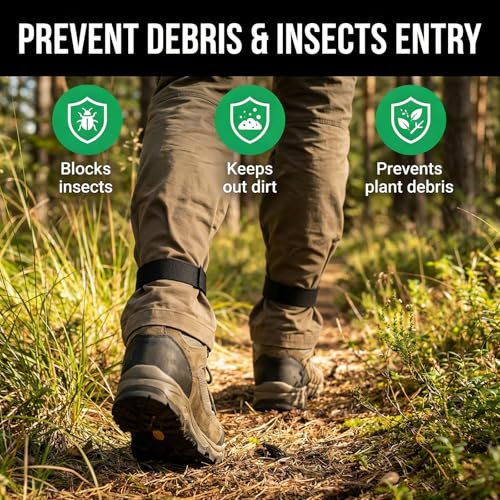 Chedin 6-Pcs Adjustable Boot Blousers & Ankle Straps,Elastic Leg Bands for Hunting,Cycling,Hiking&Outdoor Sports,Secure Boot Straps for Cowboy Boots,Workwear