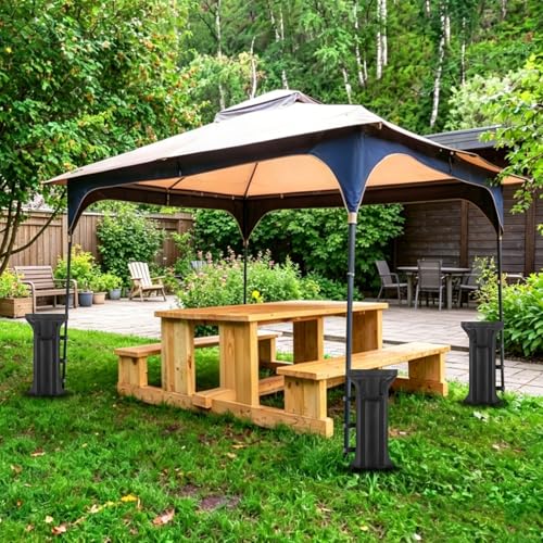 120LBS Canopy Sand Bags Set of 4 Empty Sandbags for Canopy Tent Legs, Heavy Duty Pop Up Canopy Tent Weights for Outdoor Gazebos, Umbrellas, Pergolas, Sunshades & Patio Furniture - No Sand - size: 120 LBS
