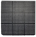 Envelor Interlocking Rubber Floor Tiles with Drainage Holes Anti Fatigue Garage Floor Mat Non Slip Wet Area Mat for Bar, Kitchen, Restaurant, Outdoor, Modular Snap Together 4-Pack, 36 x 36 inches